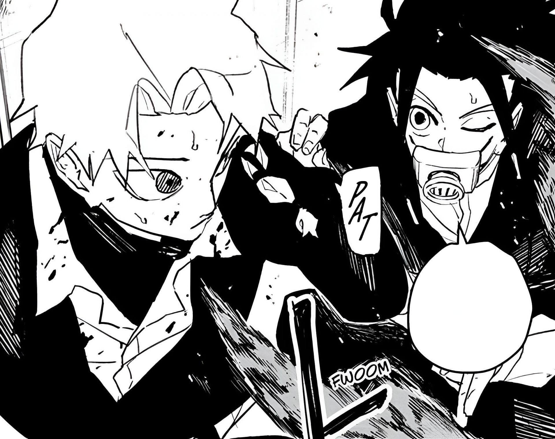 Hakuri and Kudo as seen in the manga (Image via Shueisha)